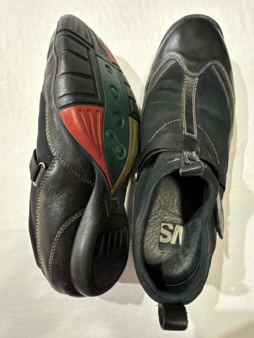 VS Tuff Black Leather Slip-On Casual Shoes - Picture 5 of 6
